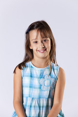 Happy little girl portrait