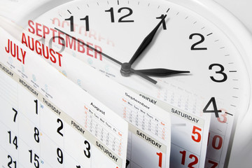 Calendar Pages and Clock