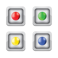 color buttons icons