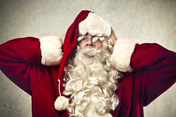 Stressed Santa Claus