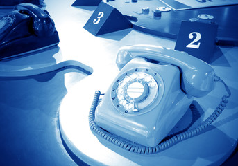 Sixties rotary dial telephone