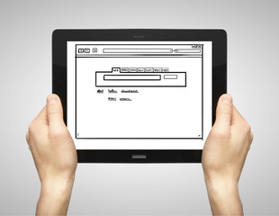 tablet with drawing site