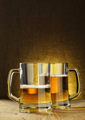 Two beer mugs