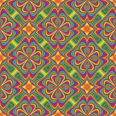 Pop art vector pattern in funky disco style