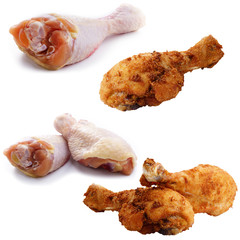 Drumstick over white