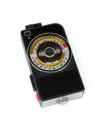 Exposure meter isolated on white