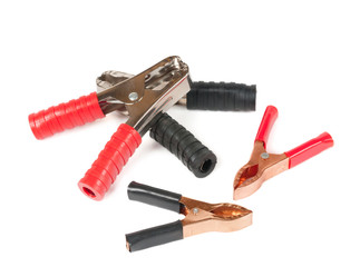 Four crocodile clips