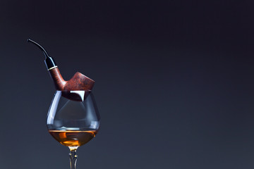 cognac and pipe