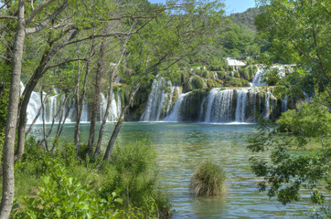 Skradinski Buk waterfalls in Krka National Park, Croatia