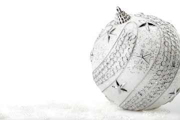 Silver Christmas bauble
