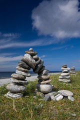 Small stone Cairns at  Rubh' Aird-Mhicheil