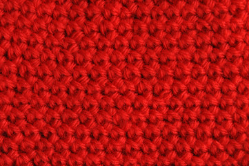 Red Crochet Background