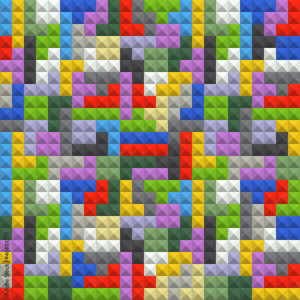 Aufkleber Abstract seamless background of color blocks