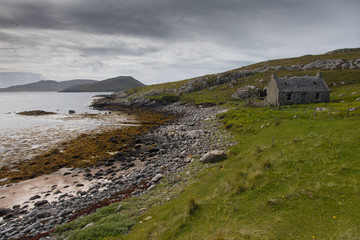 Abandonned cottage on the Isle of Barra