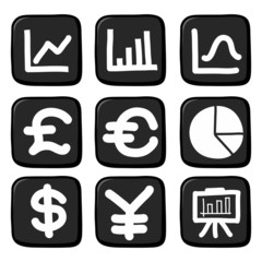 Hand draw icon set.Illustration