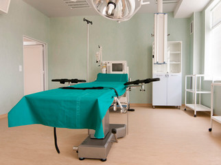 Therapeutic and diagnostic rooms with medical equipment