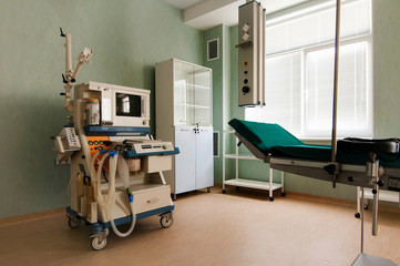 Therapeutic and diagnostic rooms with medical equipment