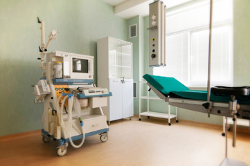 Therapeutic and diagnostic rooms with medical equipment