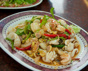 spicy seafood salad