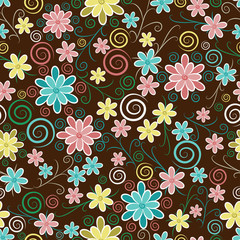 Ornate floral seamless texture