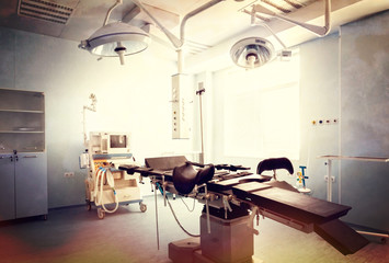 Therapeutic and diagnostic rooms with medical equipment
