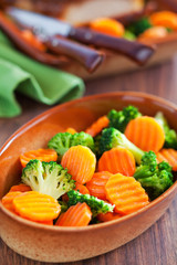 Carrots and broccoli