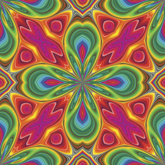 Pop art vector pattern in funky disco style