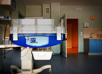 Therapeutic and diagnostic rooms with medical equipment
