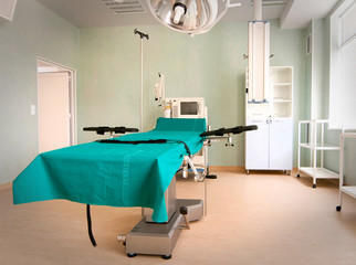 Therapeutic and diagnostic rooms with medical equipment