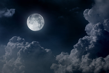 Fototapeta na wymiar night sky with moon