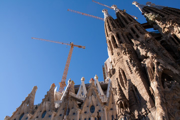 Fototapeta na wymiar Sagrada Familia Barcelona