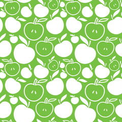 Seamless apple background