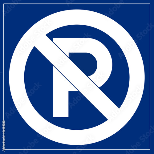 "Schild blau - kein Parkplatz" Stockfotos und lizenzfreie Bilder auf