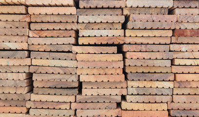 Stack of wooden bars