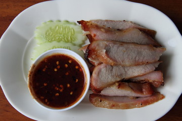 Roasted pork thai stye