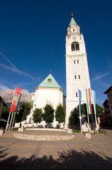 Kirche in Cortina d´Ampezzo - Dolomiten - Alpen