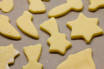 Christmas cookies dough