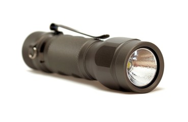 Flashlight, isolated on white background.
