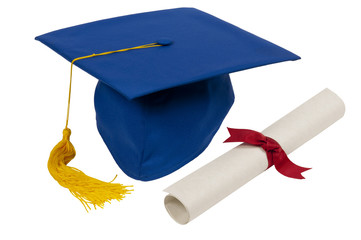 Graduation Hat With Diploma