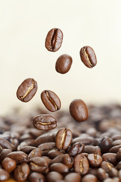 Closeup of coffee beans © jurajkovac