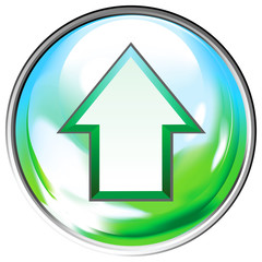 Button arrow. Vector