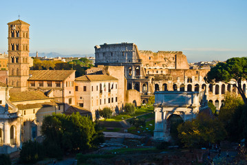 Fototapeta na wymiar Forum Romanum