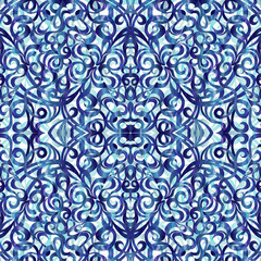 Abstract floral background, seamless pattern