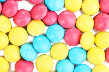 Color candies close-up