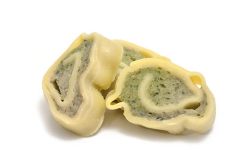 Geschnittene Maultaschen
