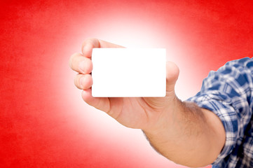 Obraz premium Blank card