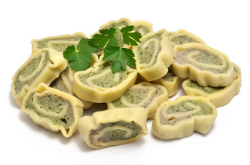 Geschnittene Maultaschen