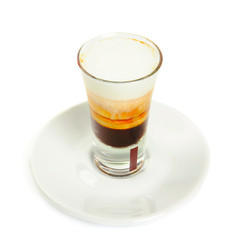 Coffee cocktail isolated