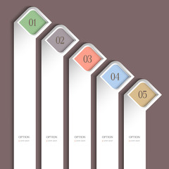 Trendy vertical design template