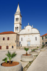 Fototapeta na wymiar Kościół Najświętszej Marii Panny, Jelsa, Hvar, Chorwacja